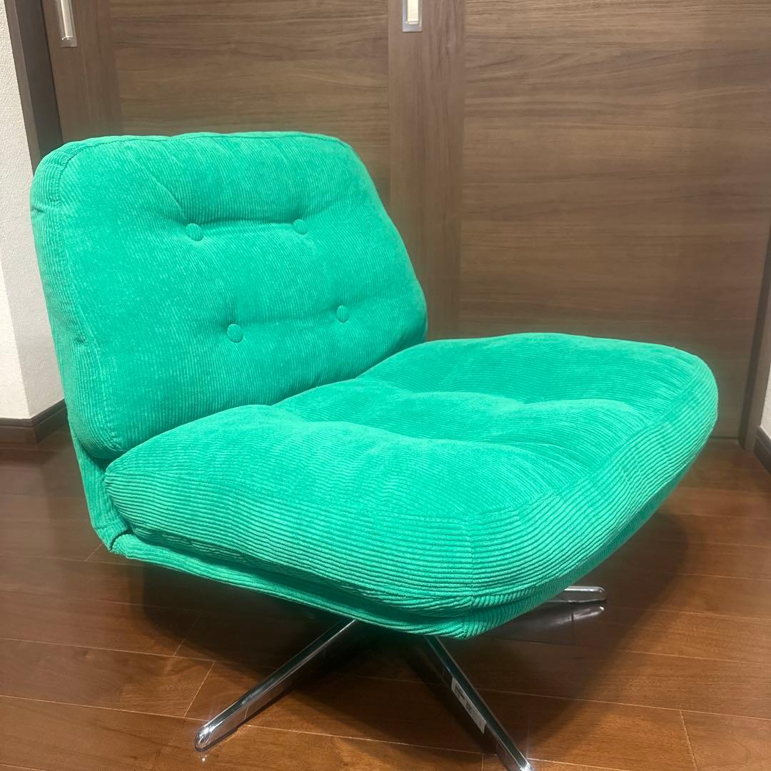 【美品】ディヴリンゲ IKEA イケア 1人掛けソファ 回転チェア　グリーン