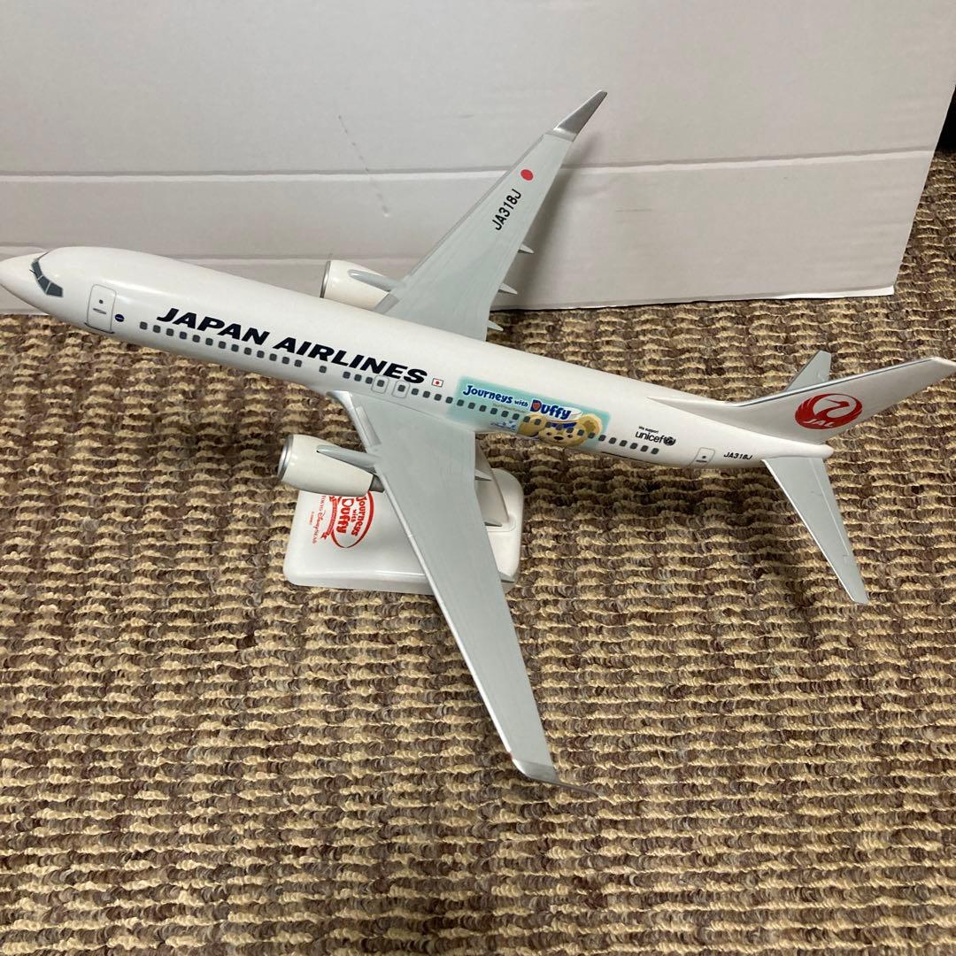 ディズニーダッフィー飛行機模型 Japan Airlines JA318J