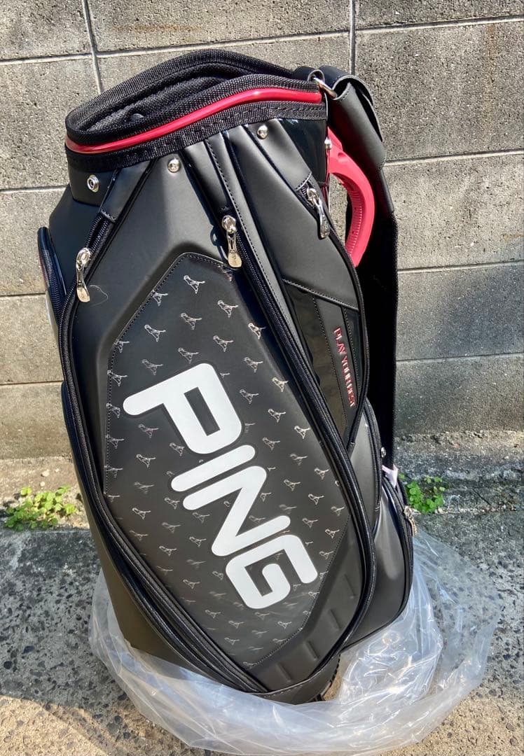 PING キャディバッグ CB-U2304 9.5型 日本モデル 黒赤