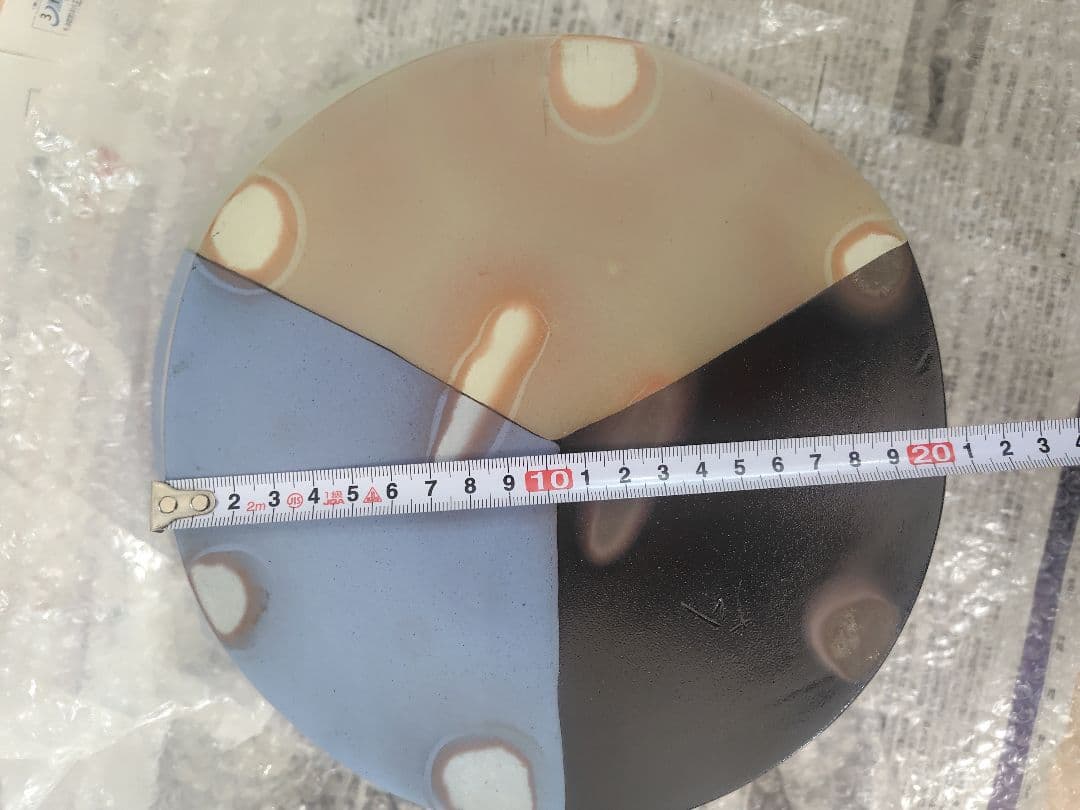 ■新品■伊藤雄志練り込み陶器花器黒ダークブラウン青ブルーグレー鉢カバー常滑焼