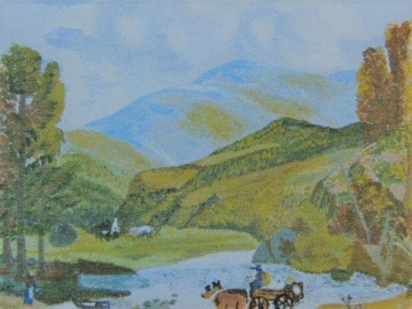 グランマ・モーゼス、『バークシャーの秋』、希少画集画、状態良好