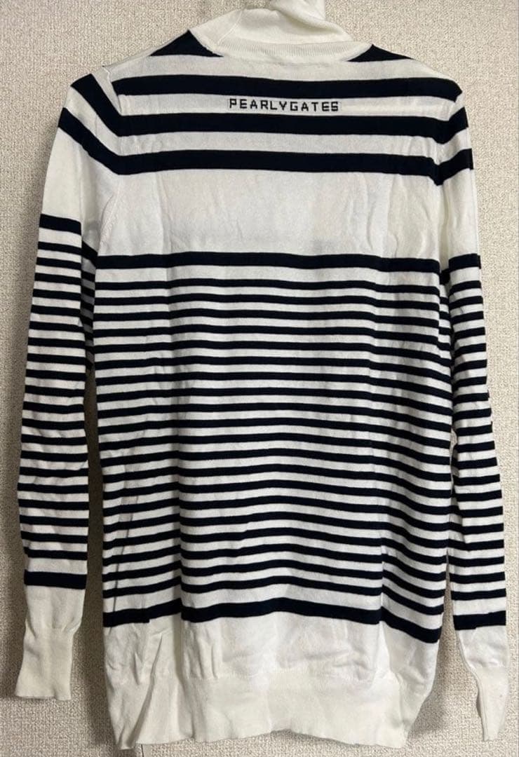 新品未使用⭐︎ タグ付きパーリーゲーツ⛳️ タートルネックボーダーニット⭐︎2⭐︎