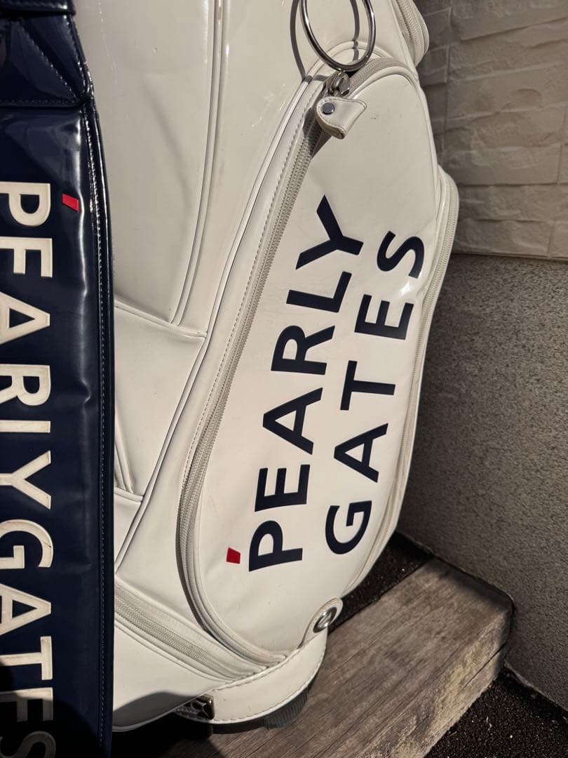 《特別値下げ》PEARLY GATES パーリーゲイツ キャディバッグ ホワイト