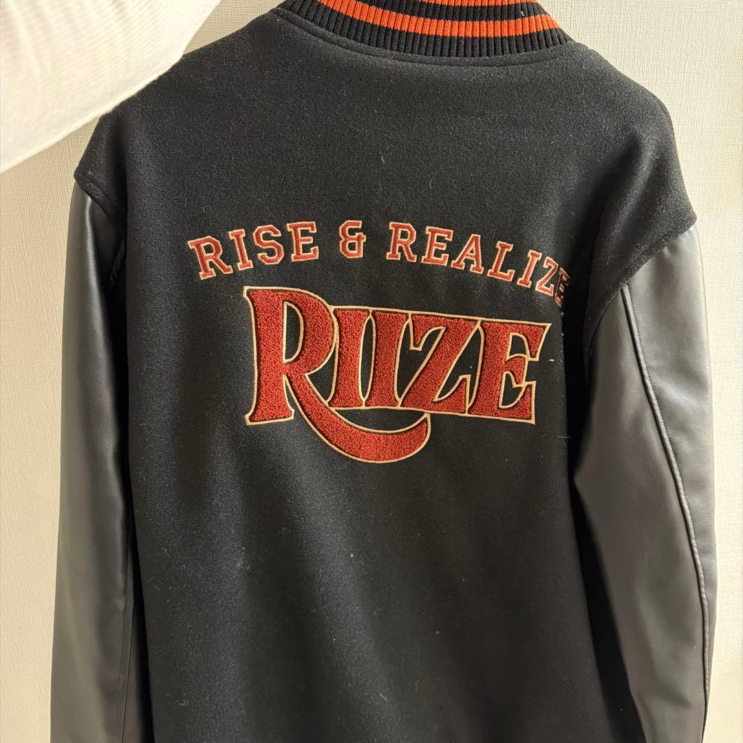RIIZE VARSITY JACKET スタジャン ブラック/オレンジ