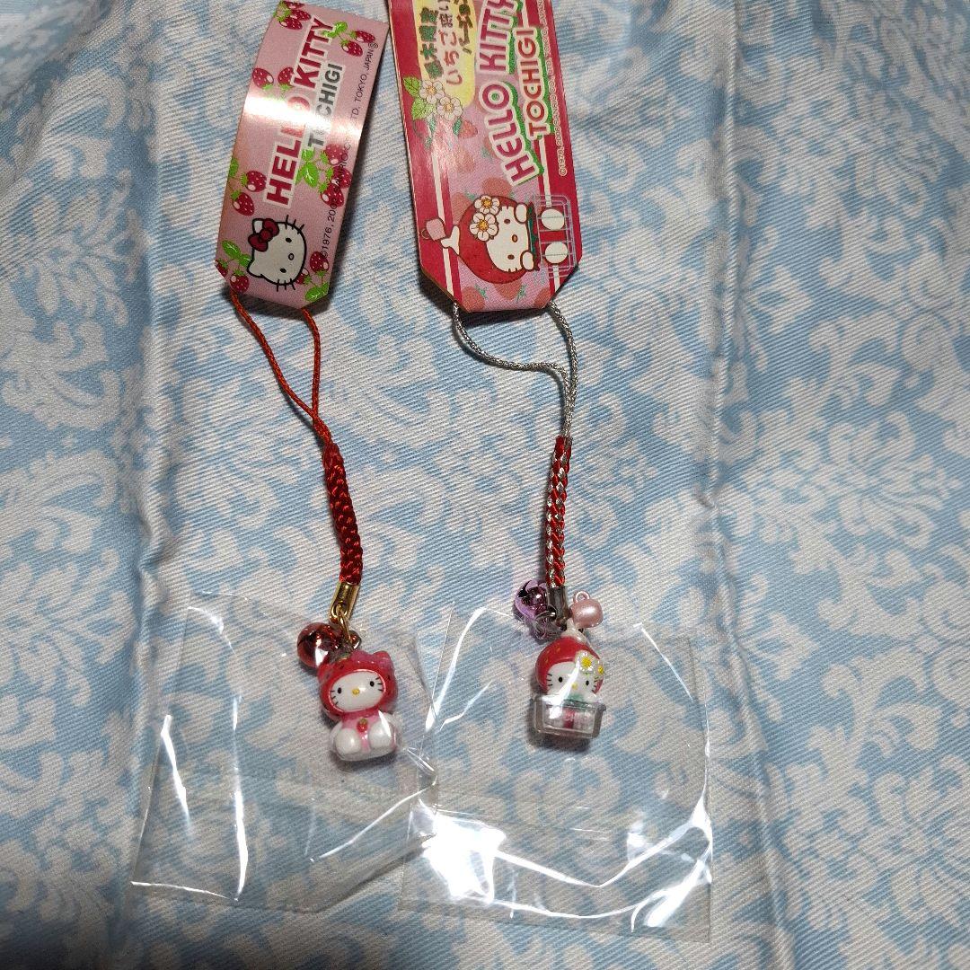 御当地 キティ 根付け いちごセット 栃木 静岡 福岡