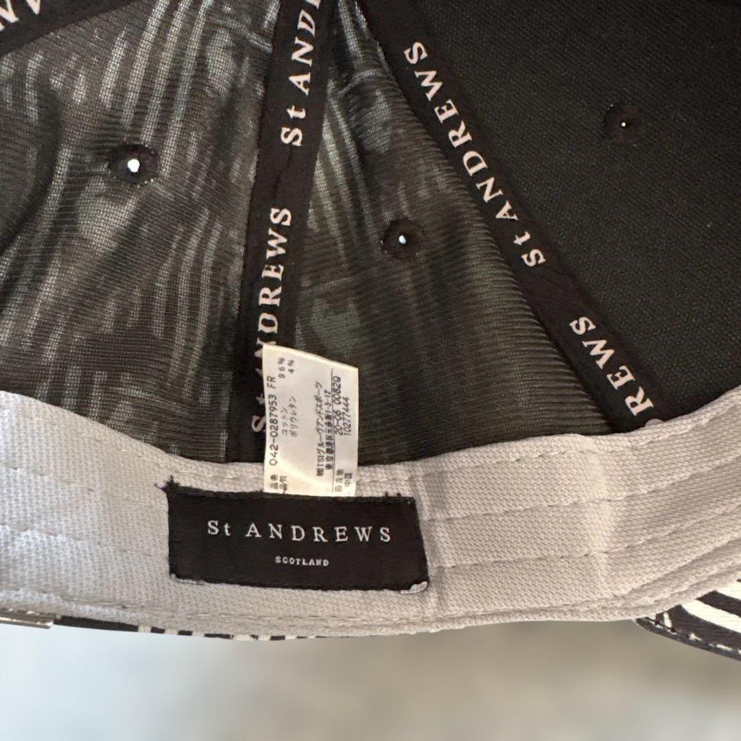 St Andrews キャップ モノクロデザイン