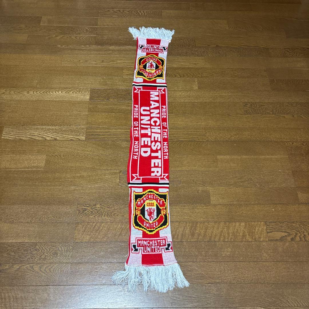 ビンテージ　マンチェスターユナイテッド　マフラー　ユニフォーム