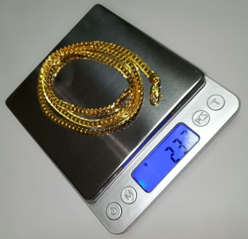 『ヴィンテージ 18K(刻印有り)ゴールドネックレス・骨董品( 約23.2g)』