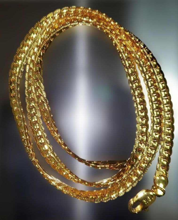 『ヴィンテージ 18K(刻印有り)ゴールドネックレス・骨董品( 約23.2g)』