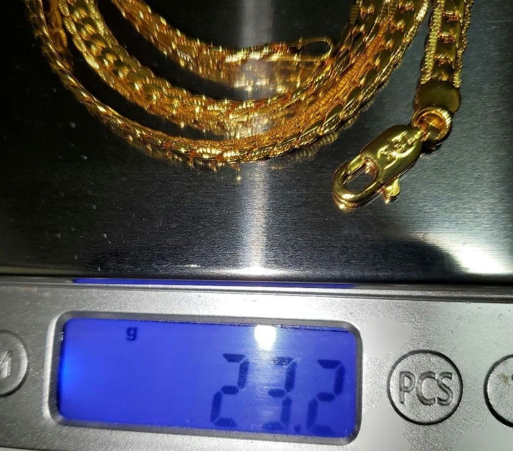 『ヴィンテージ 18K(刻印有り)ゴールドネックレス・骨董品( 約23.2g)』