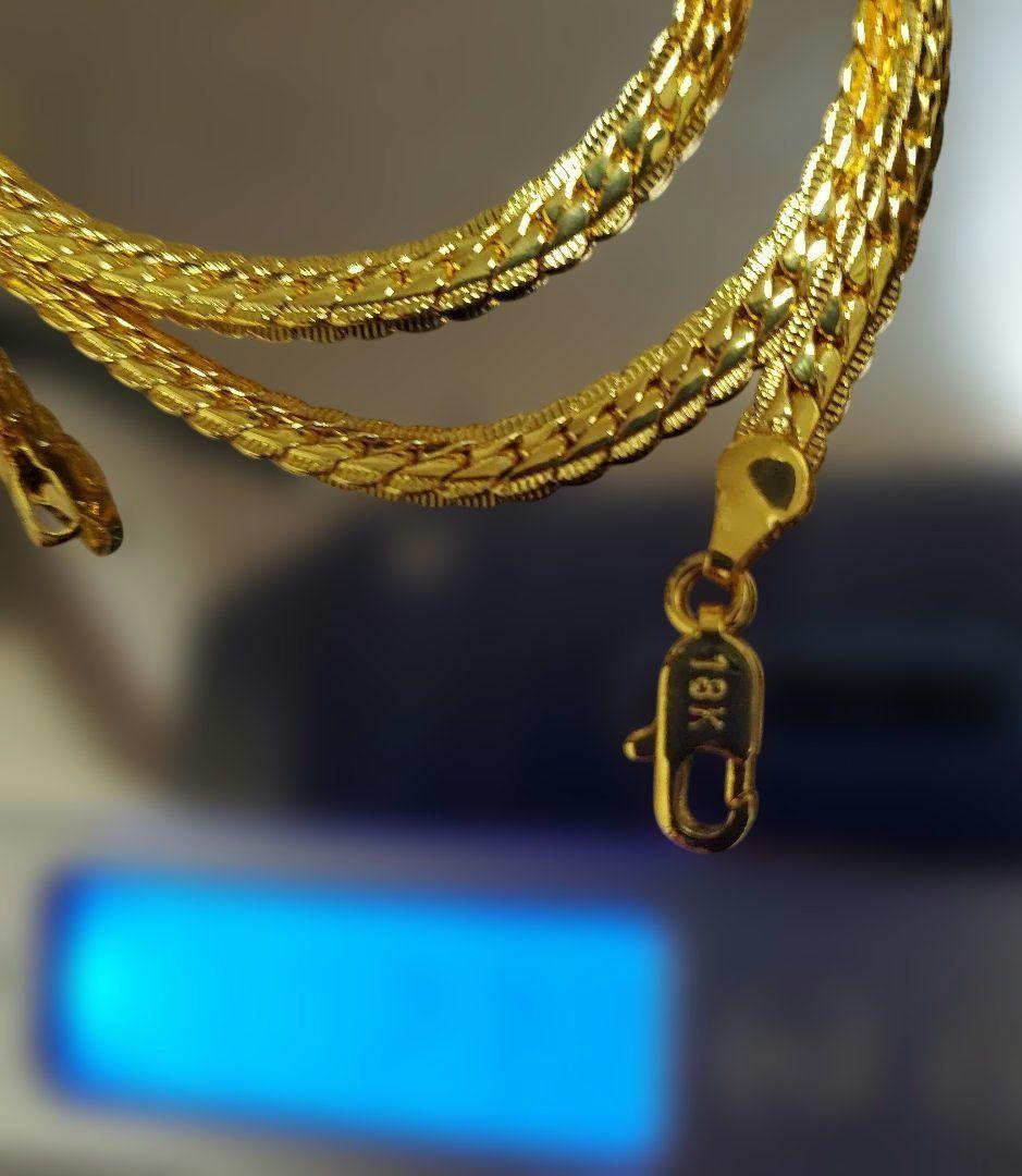 『ヴィンテージ 18K(刻印有り)ゴールドネックレス・骨董品( 約23.2g)』