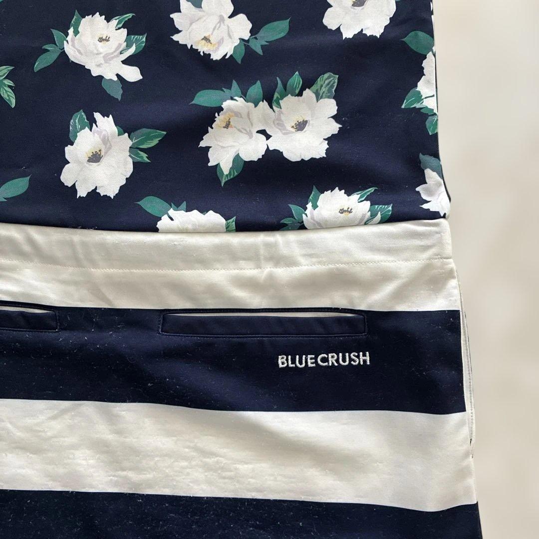 Blue Crush 花柄ポロワンピースネイビー【美品］