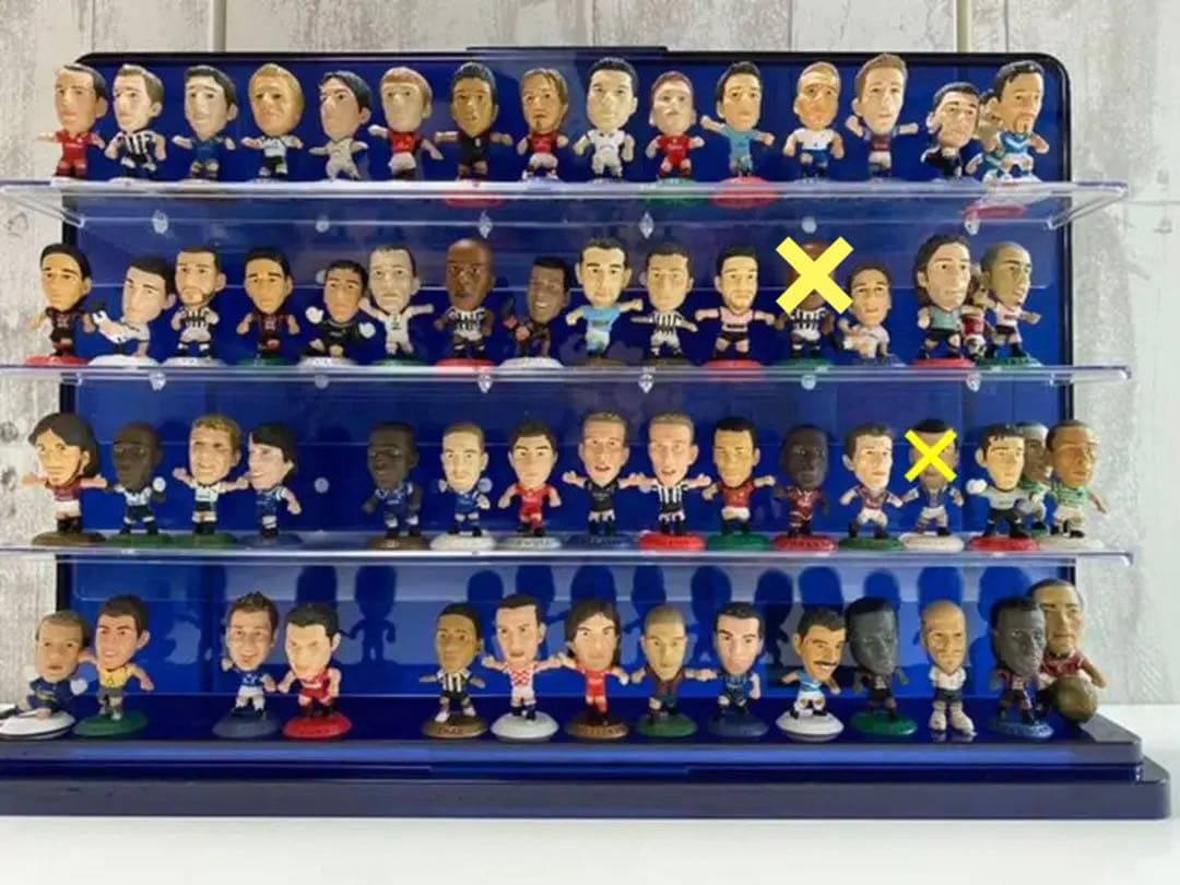 サッカー フィギュア 色々約59体セット ケース付き