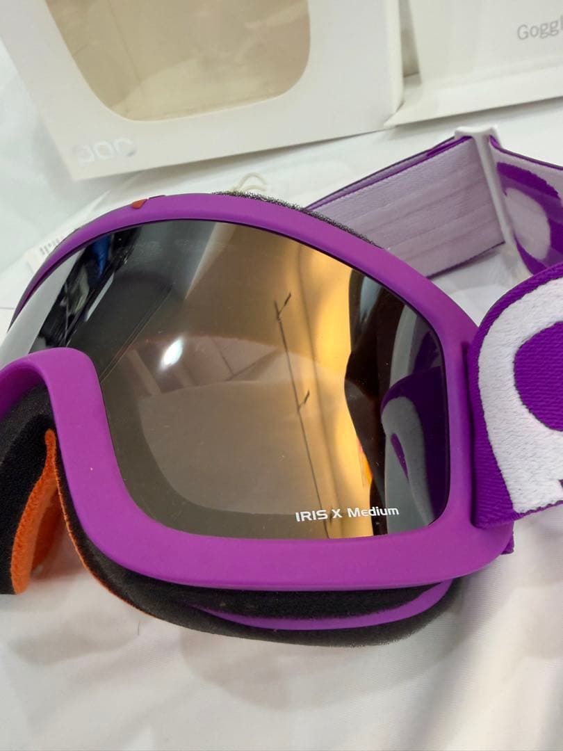 POC IRIS X Purple シルバーミラーレンズ