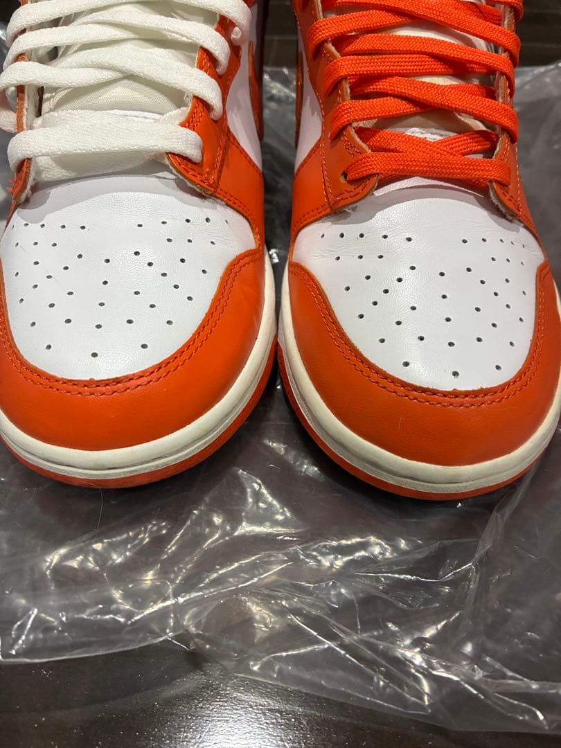 Nike Dunk High オレンジ/ホワイト　Orange Blaze