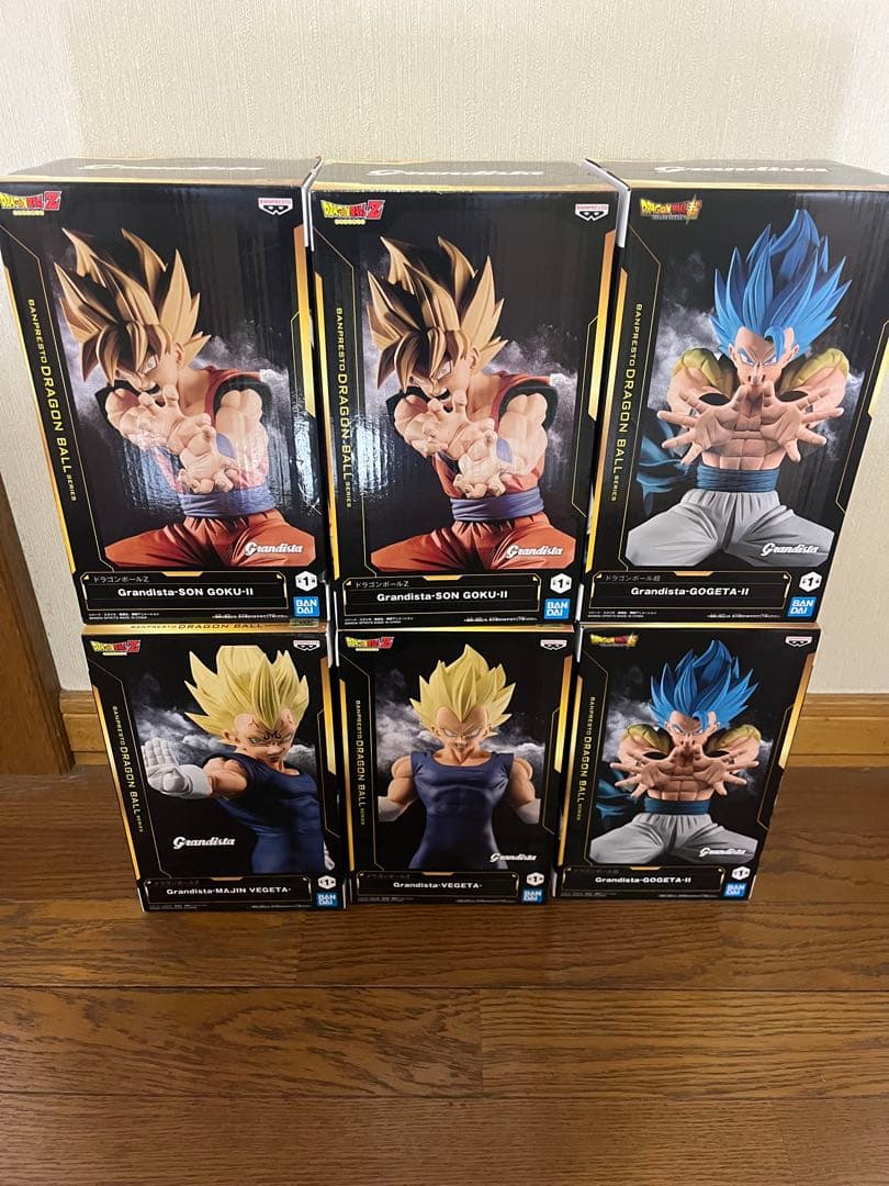 ドラゴンボール Grandista フィギュア 6個　孫悟空 ベジータ ゴジータ