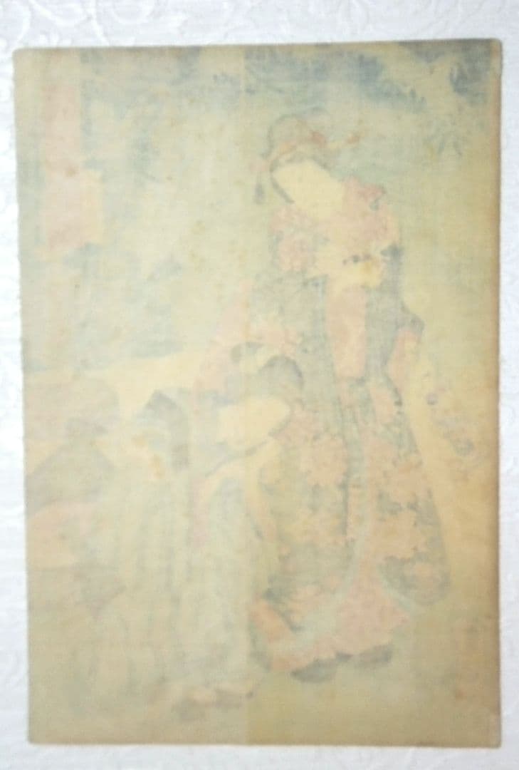 浮世絵、美人合十二月ノ内陸月(１月)三代歌川豊国(国貞)