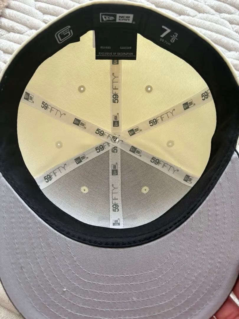 59FIFTY 読売ジャイアンツ ビジター クロームホワイト ブラックバイザー