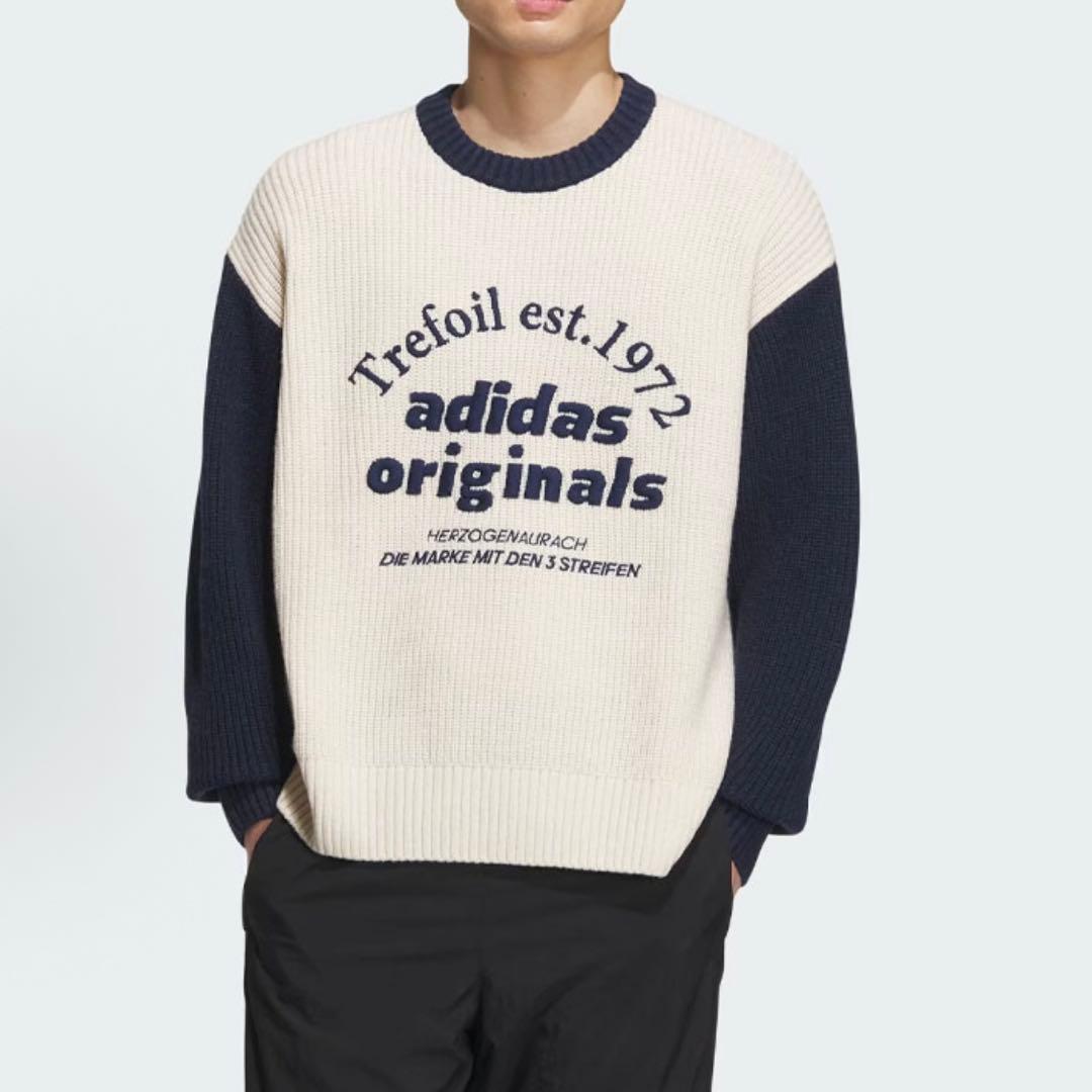 新品S Adidas SPORT スウェットセーター ホワイト IW6286