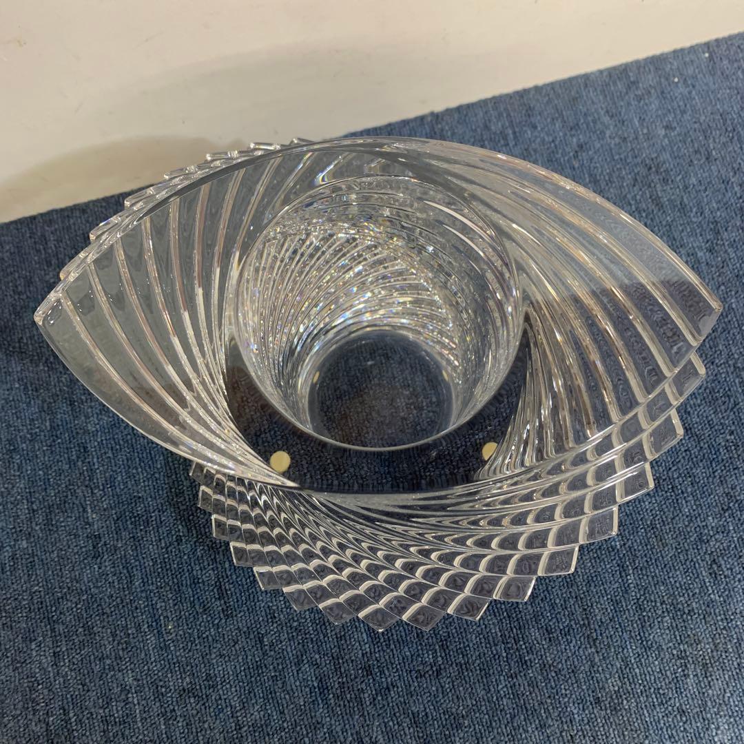 Baccarat バカラ twistツイスト ベース 花瓶 Lサイズ 23cm
