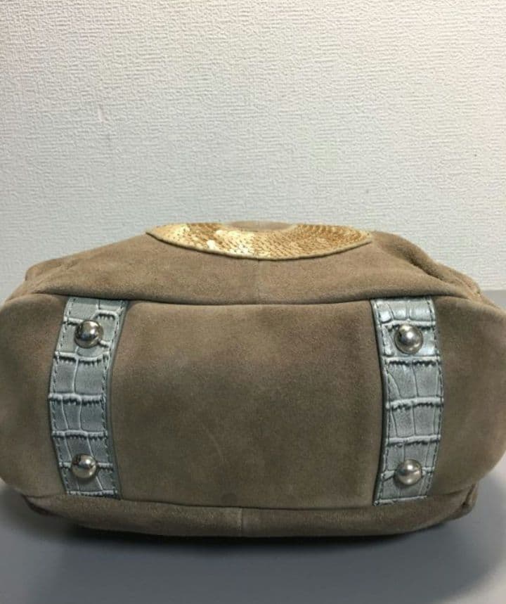 muta MARINE ムータマリン スパンコール ミニハンドバッグ ブラウン