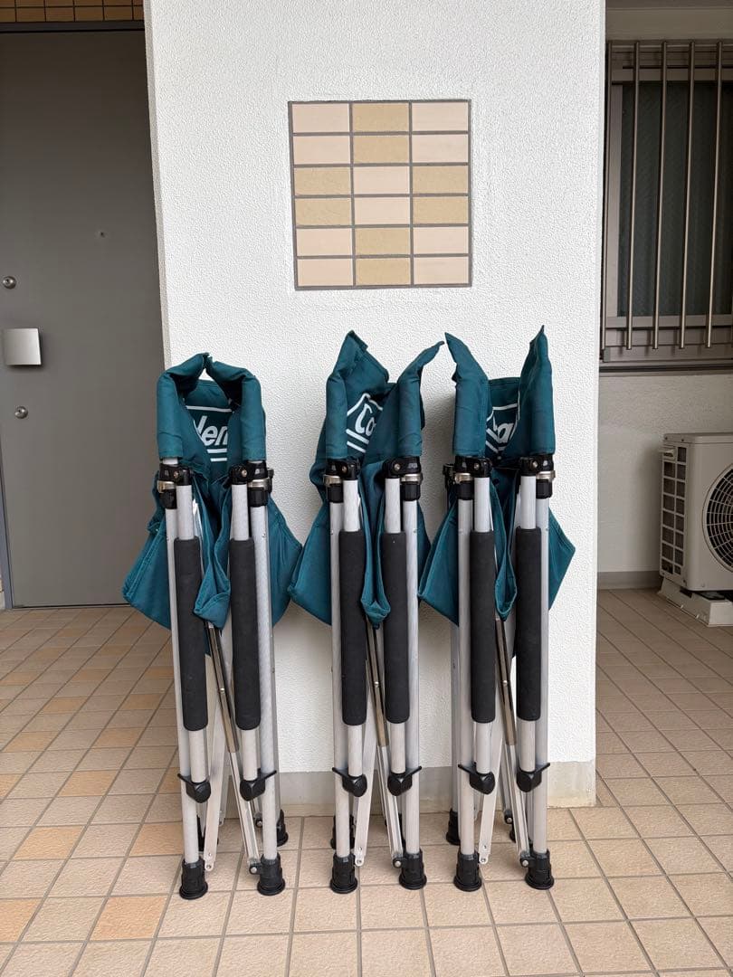 Coleman チェア ターコイズ 3脚セット★バラ売対応可能！