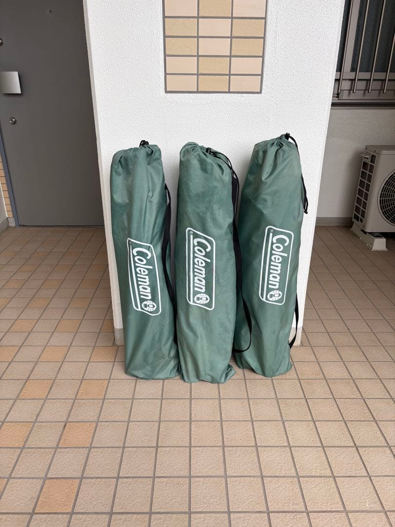 Coleman チェア ターコイズ 3脚セット★バラ売対応可能！
