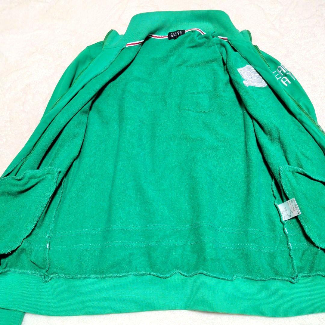 PEARLY GATES グリーン ダブルフルジップ トラックジャケット 3L