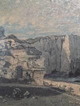 【真作】【複製】複製画　ギュスターヴ・クールベ　エトルタの断崖　Y61