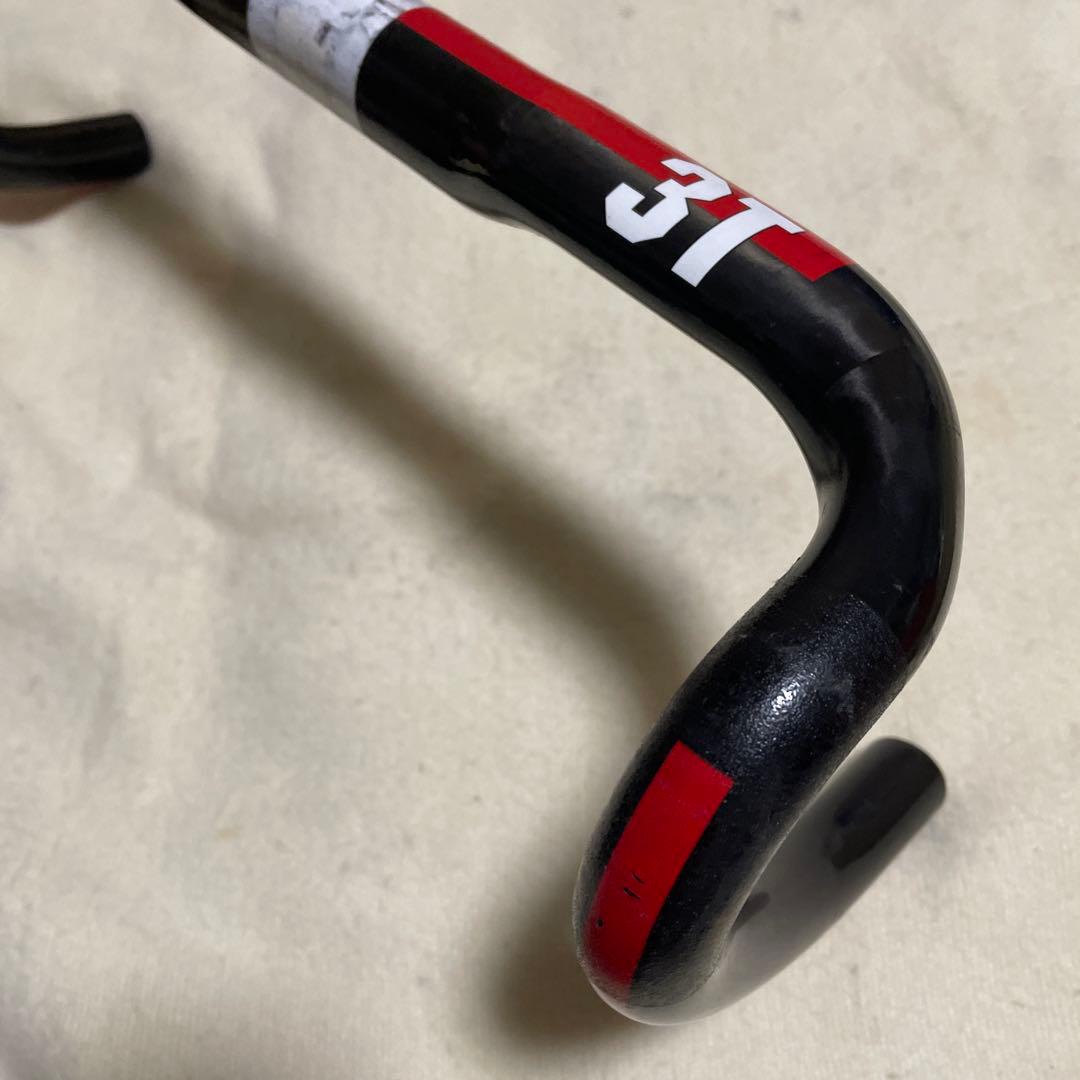 3T ERGONOVA ドロップハンドル 380 カーボン　軽量
