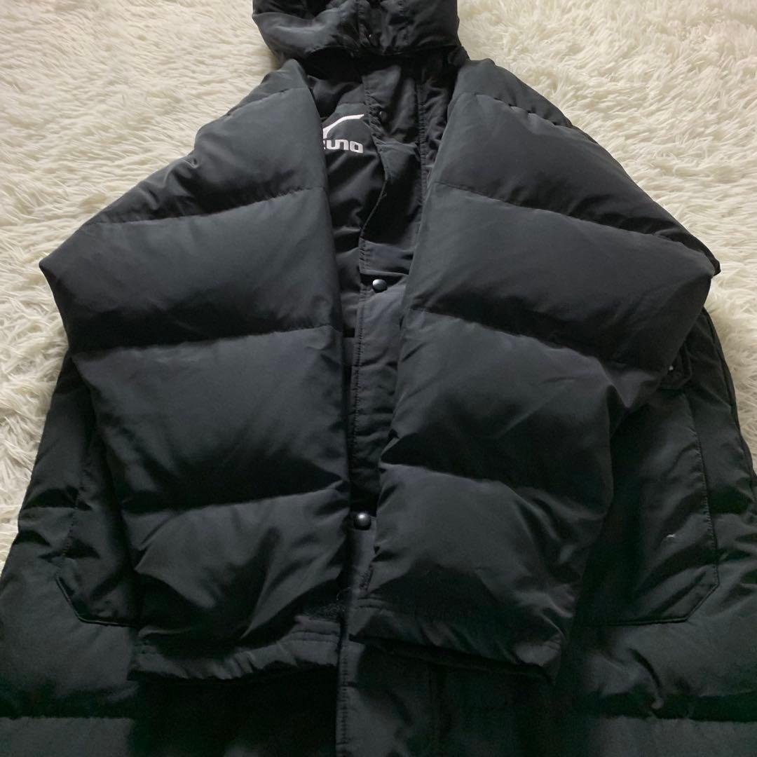 美品■ミズノ ベンチコート ダウンコート ブラック M