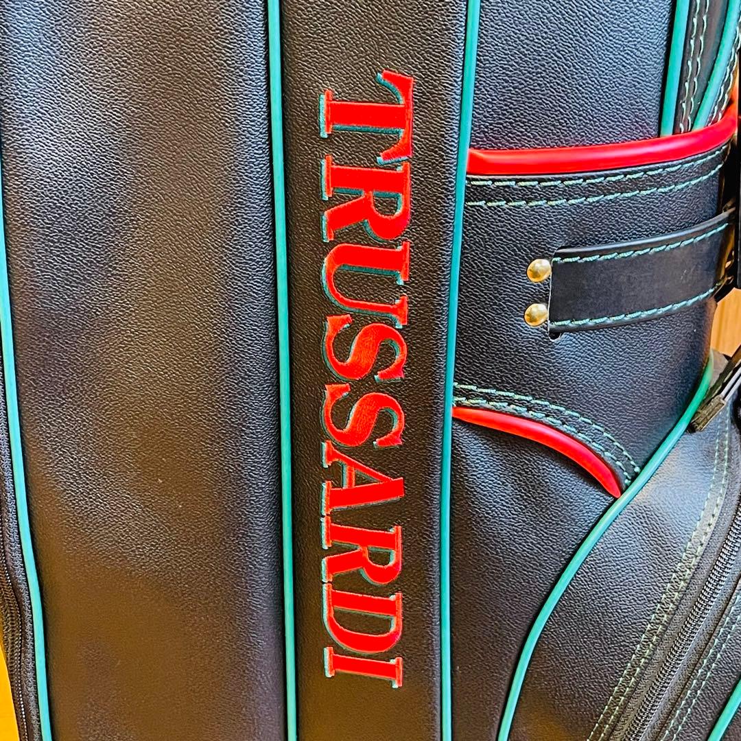 【ほぼ新品】TRUSSARDI トラサルディ キャディバッグ ゴルフバッグ