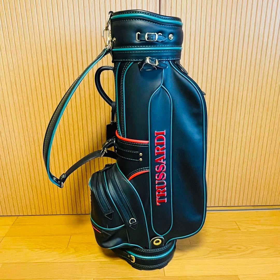 【ほぼ新品】TRUSSARDI トラサルディ キャディバッグ ゴルフバッグ