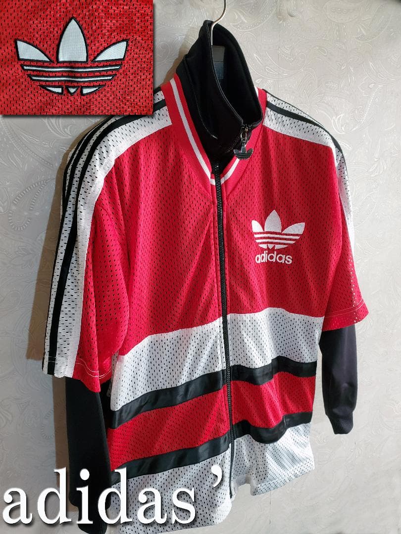 adidas(アディダス)　スポーツアディダスメッシュジャージno10サイズM