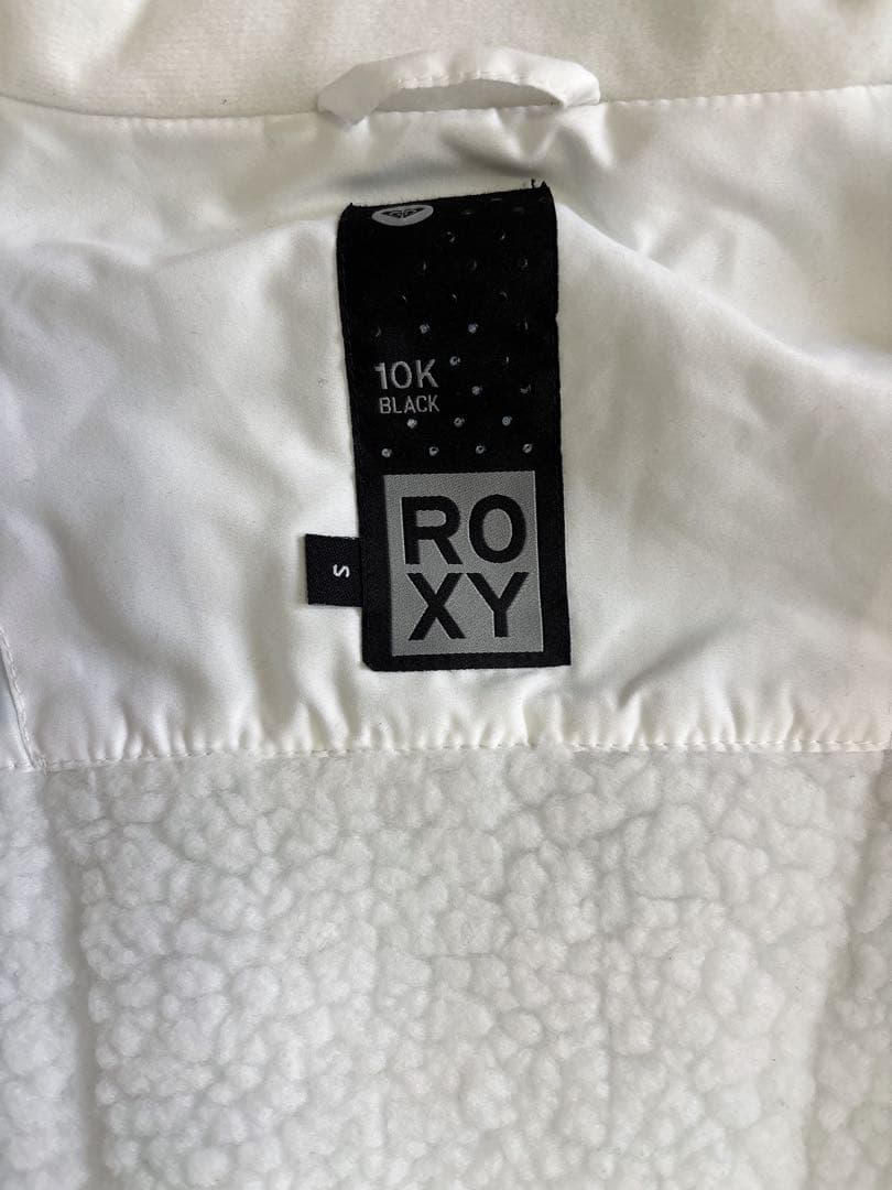 【ROXY】　レディーススノーボードウェア上下セット　ギンガムチェック　白