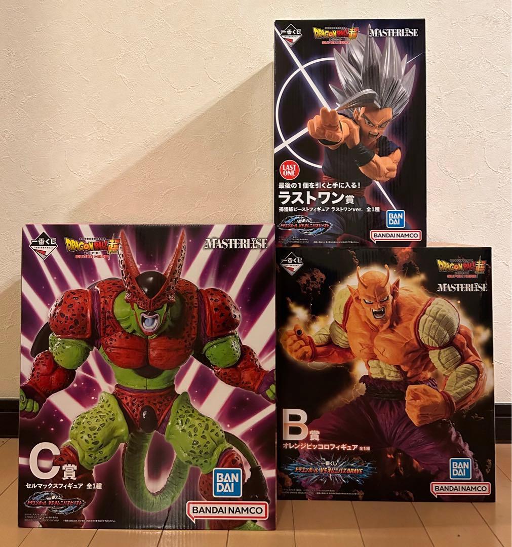 ドラゴンボール一番くじ　悟飯ビースト　オレンジピッコロ　セルマックス　フィギュア