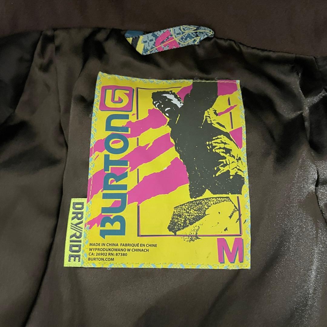 Burtonバートンスキーウェアスノーボードジャケットパーカーフード付きブラウン