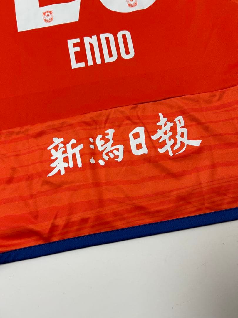 アルビレックス新潟　Adidas 遠藤凌　#26 サッカーシャツ　Mサイズ