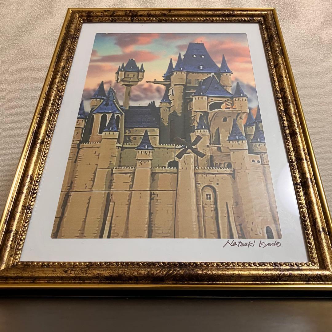 ジブリアート18 カリオストロの城② 額縁寸法32.7㎝×24.0㎝