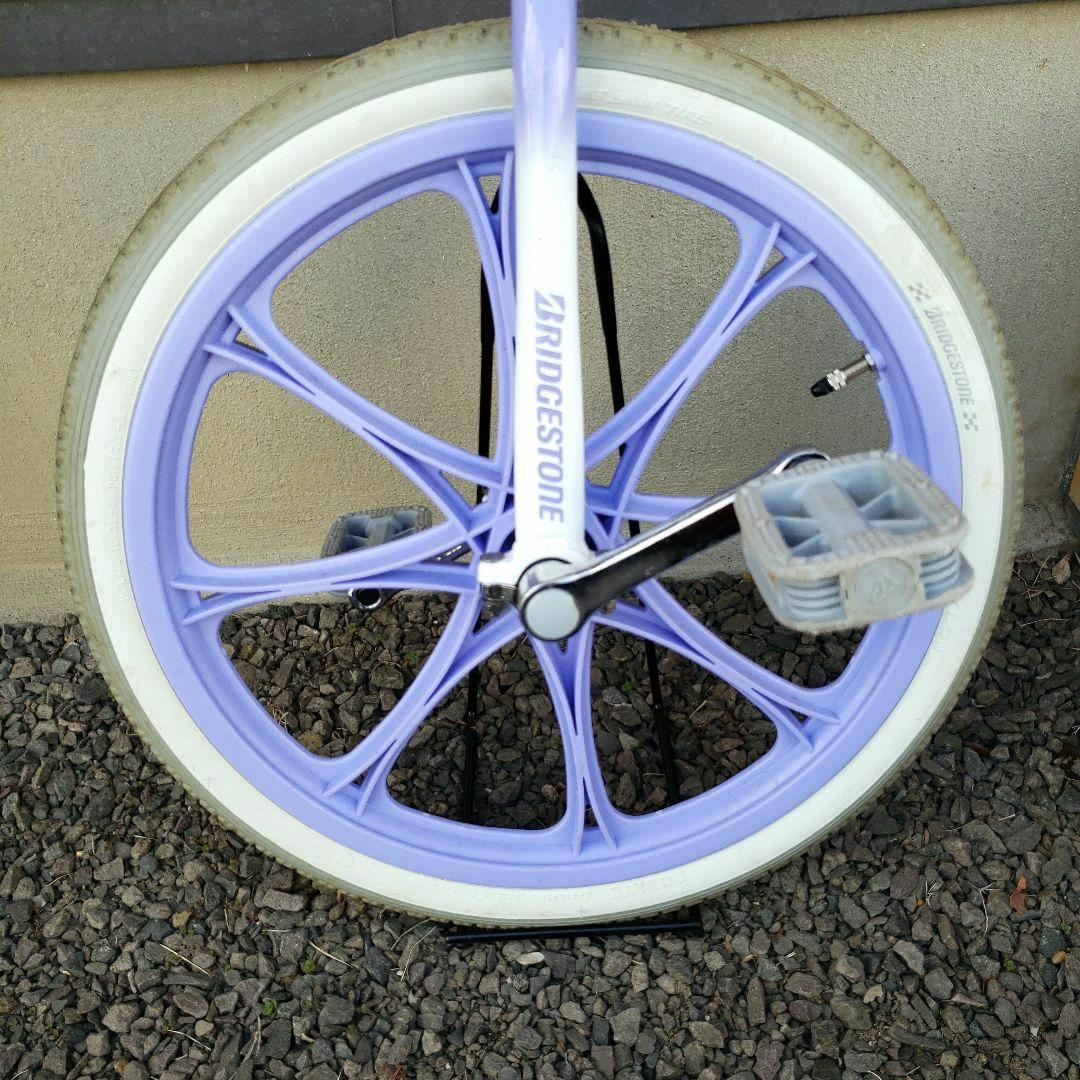 早い者勝ち‼️ブリジストン　音符デザイン一輪車　パーブルカラー