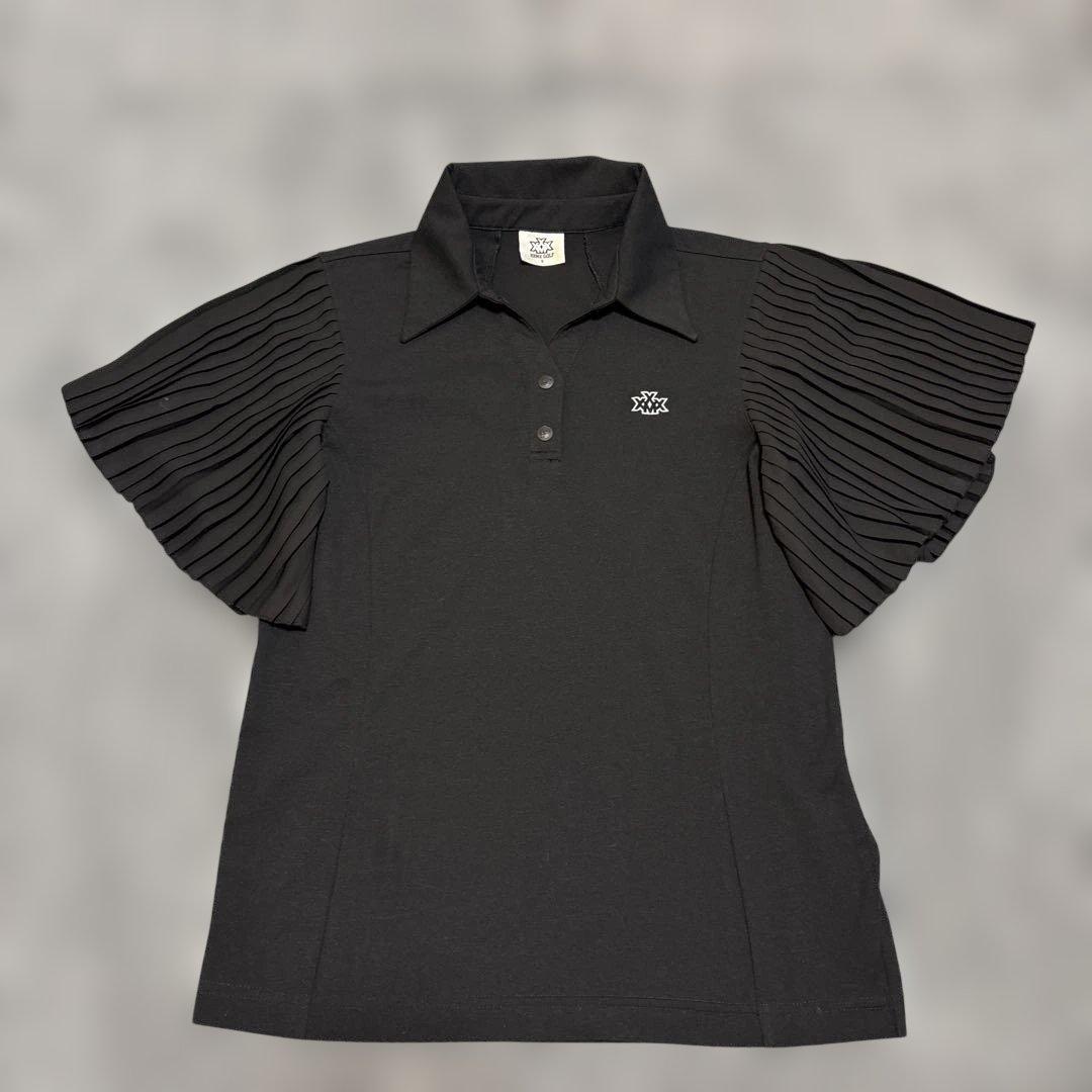 XXMXGOLF ゴルフ　レディース　シャツ　ブラック　ゼクシィミックス