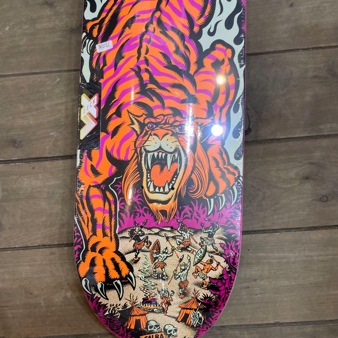 Santa Cruz トラ グラフィック スケートボードデッキ 9.25インチ