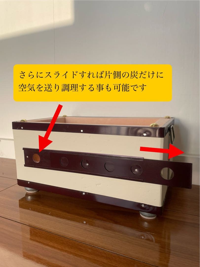 値下げ 奥能登 天然珪藻土切り出し七輪 長角型33cm特大 炭火調理 キャンプ