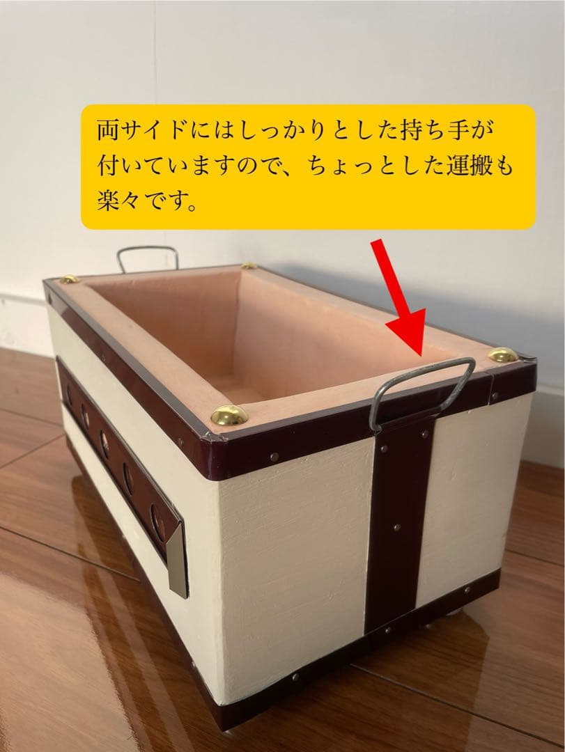 値下げ 奥能登 天然珪藻土切り出し七輪 長角型33cm特大 炭火調理 キャンプ