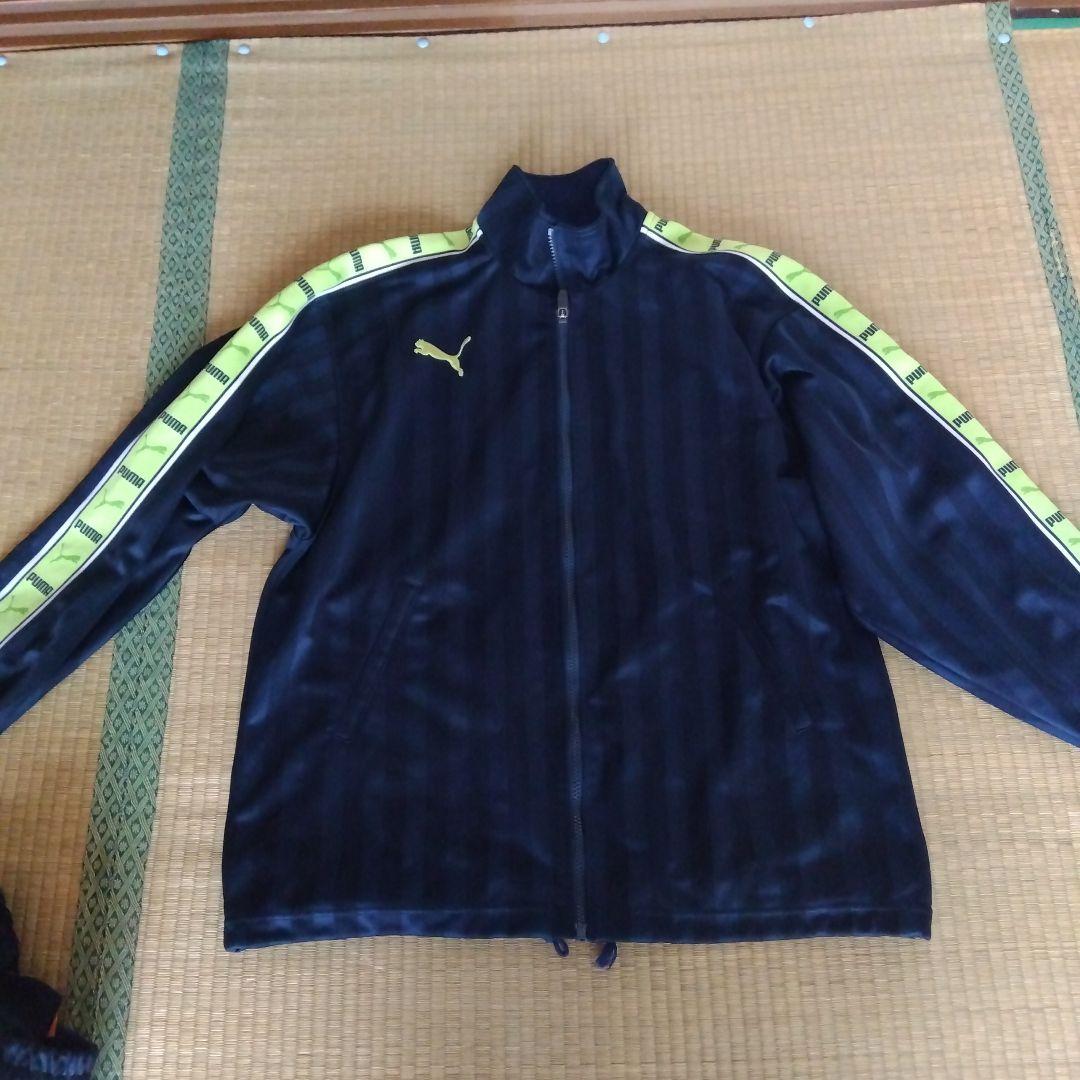 Puma ジャージ上下セット ネイビー/イエロー　黄緑