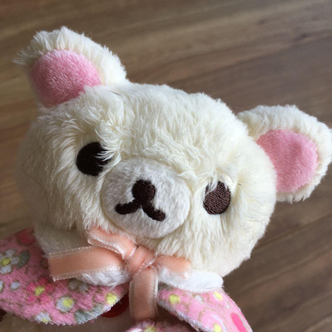 新品　レア　コリラックマ　ストロベリーフラワー　ぶらさげぬいぐるみ