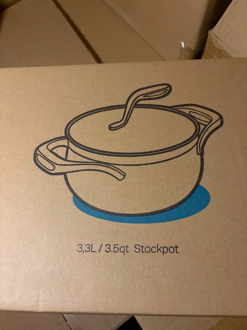 新品Tupperware ステンレス両手鍋 3.3L