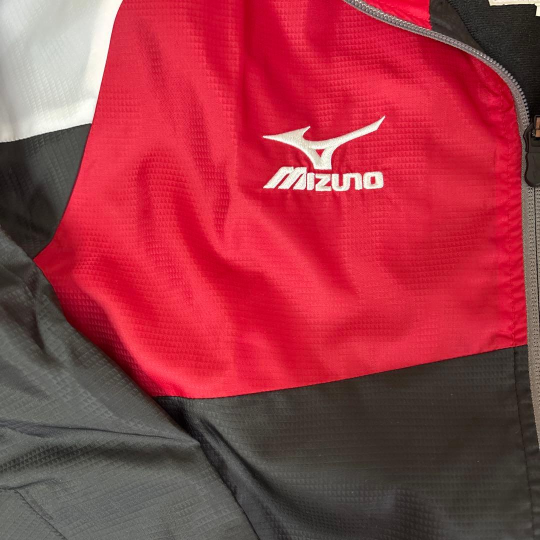 Mizuno 上下ウインドブレーカー　Sサイズ 黒/赤/白