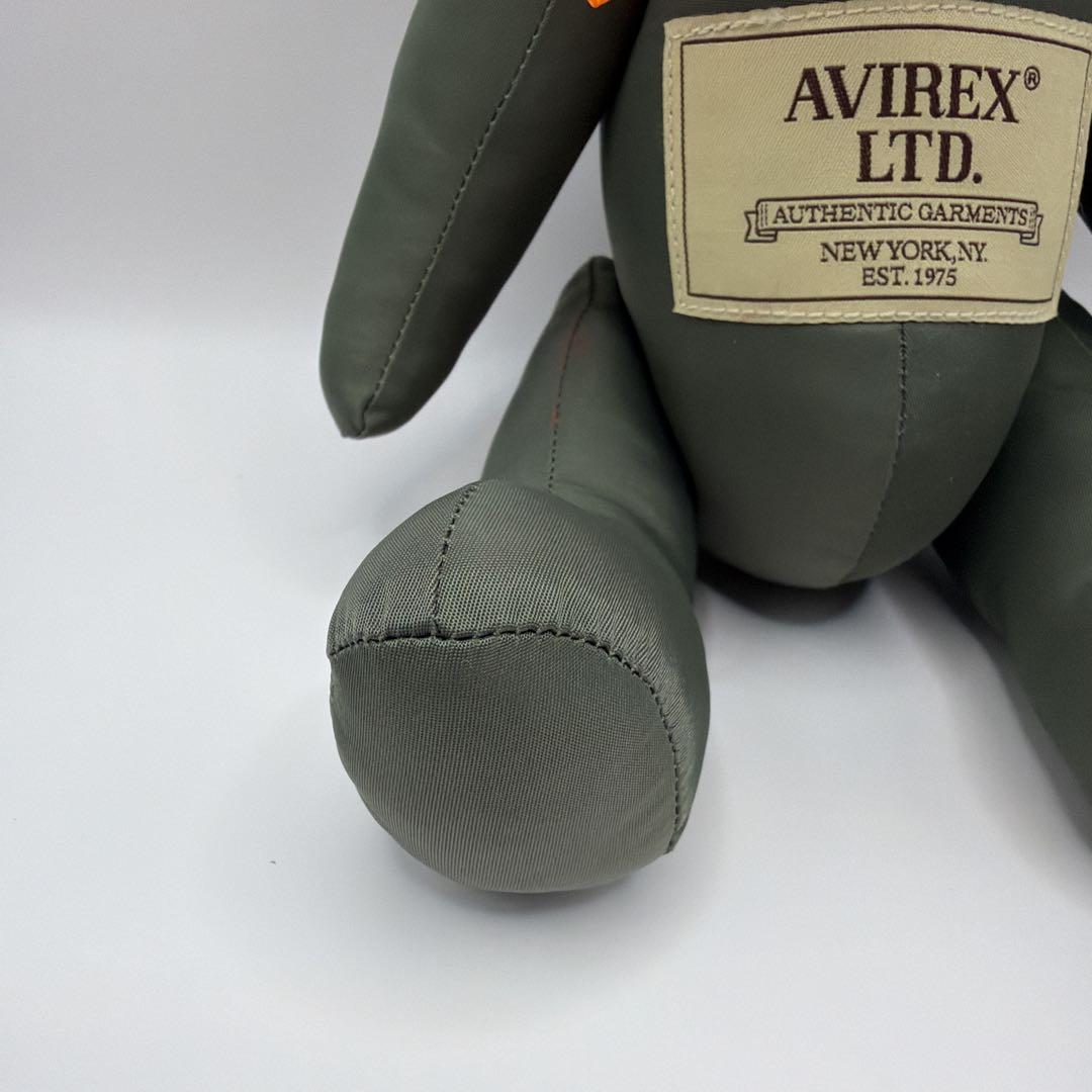 【非売品】AVIREX テディベア50周年記念（カーキ） オレンジリボン