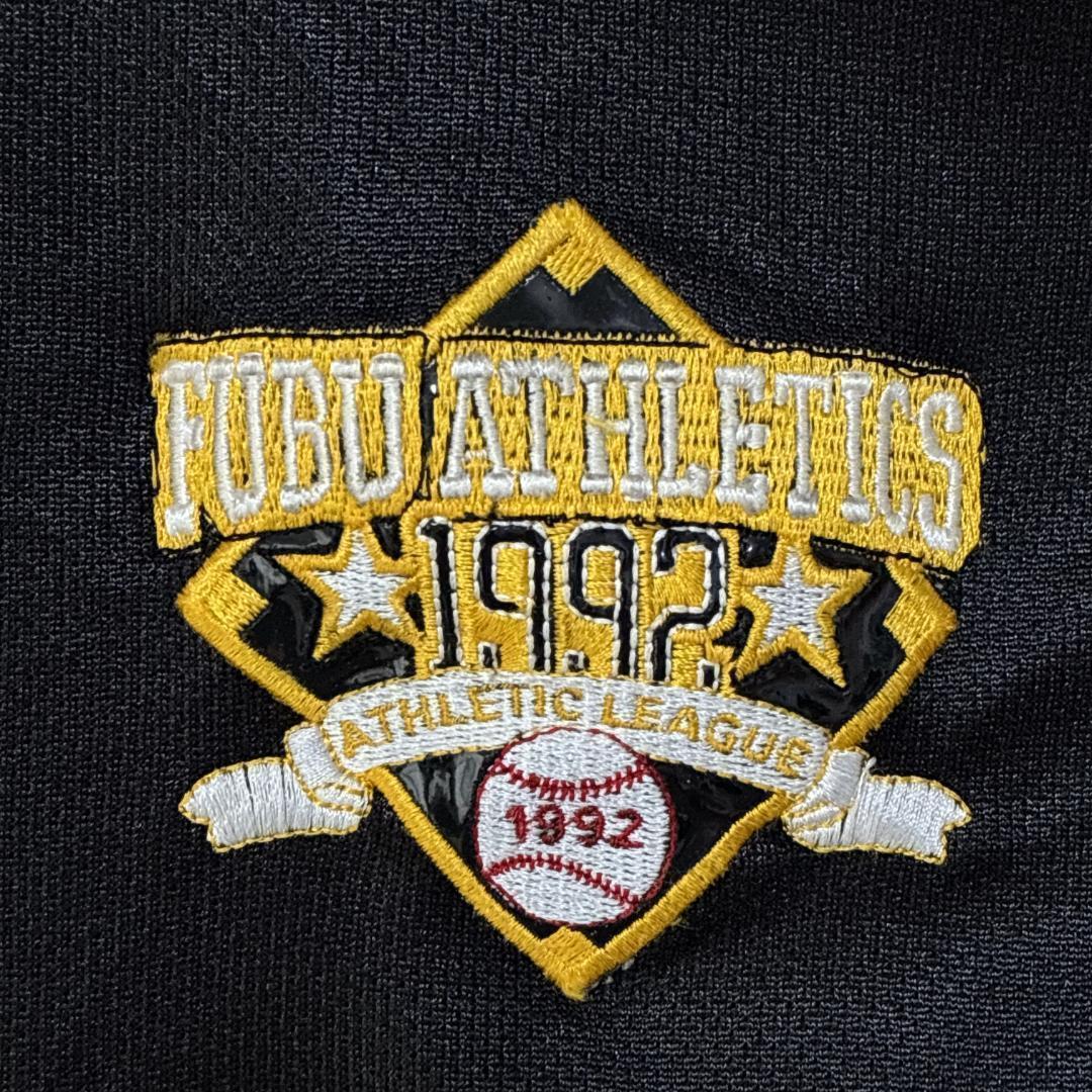 FUBU フブ ゲームシャツ ユニフォーム 刺繍ロゴ 3XL 黒 ヒップホップ
